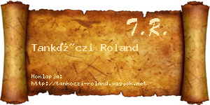 Tankóczi Roland névjegykártya