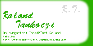 roland tankoczi business card